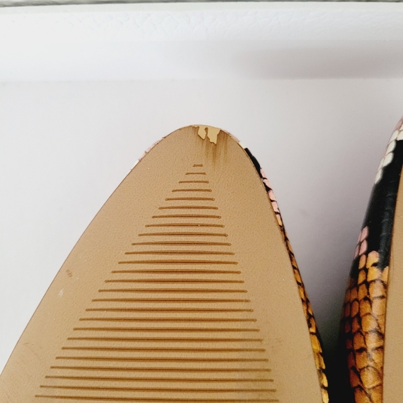 MADEWELL Leather Snakeprint Slingback Flats - Picture 6 of 8